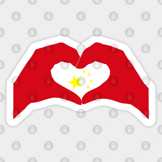 We Heart China Patriot Flag Series Sticker by Village Values